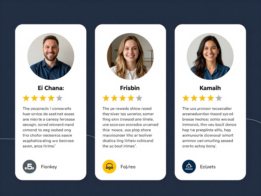 Authentische Testimonials und Kundenbewertungen für Landingpage
