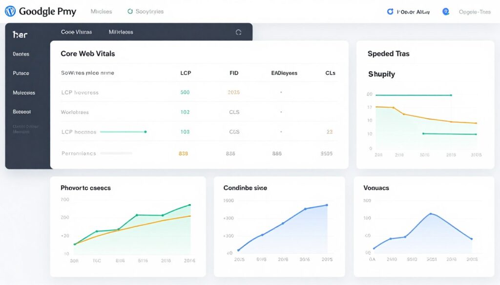 Core Web Vitals Vergleich zwischen WordPress und Shopify Performance
