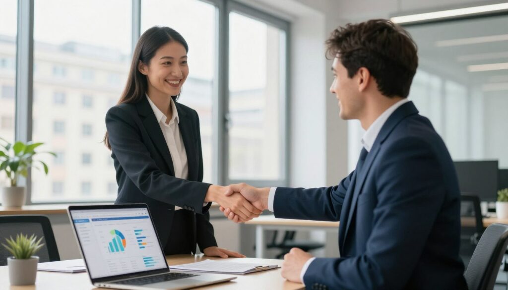 Erfolgreiche Geschäftsbeziehung zwischen SEO-Agentur und Kunde Erfolgreiche Geschäftsbeziehung zwischen SEO-Agentur und Kunde