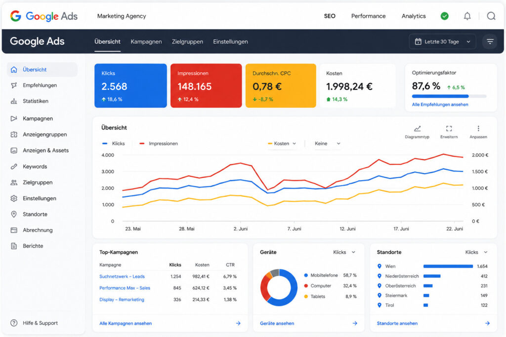 Google Ads und SEO Strategie für Immobilienmakler