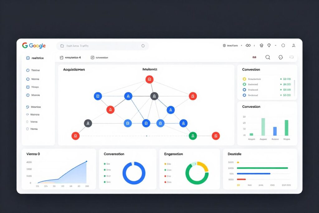 Google Analytics Dashboard mit Traffic-Daten Google Analytics Dashboard mit Traffic-Daten