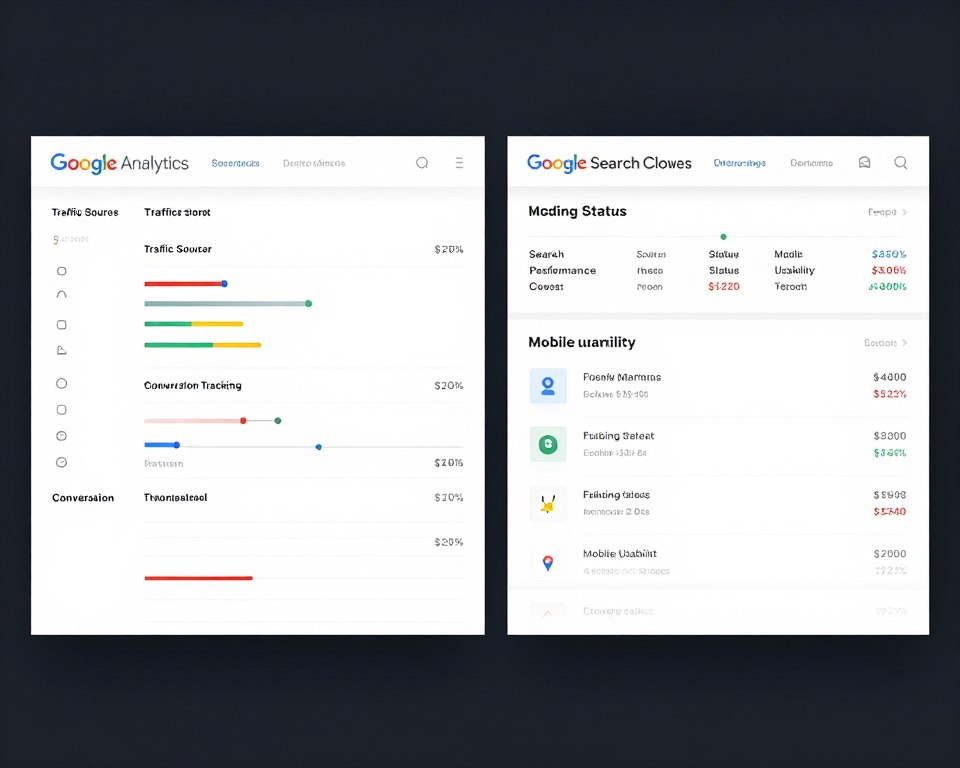 Google Analytics und Search Console Tracking-Übersicht