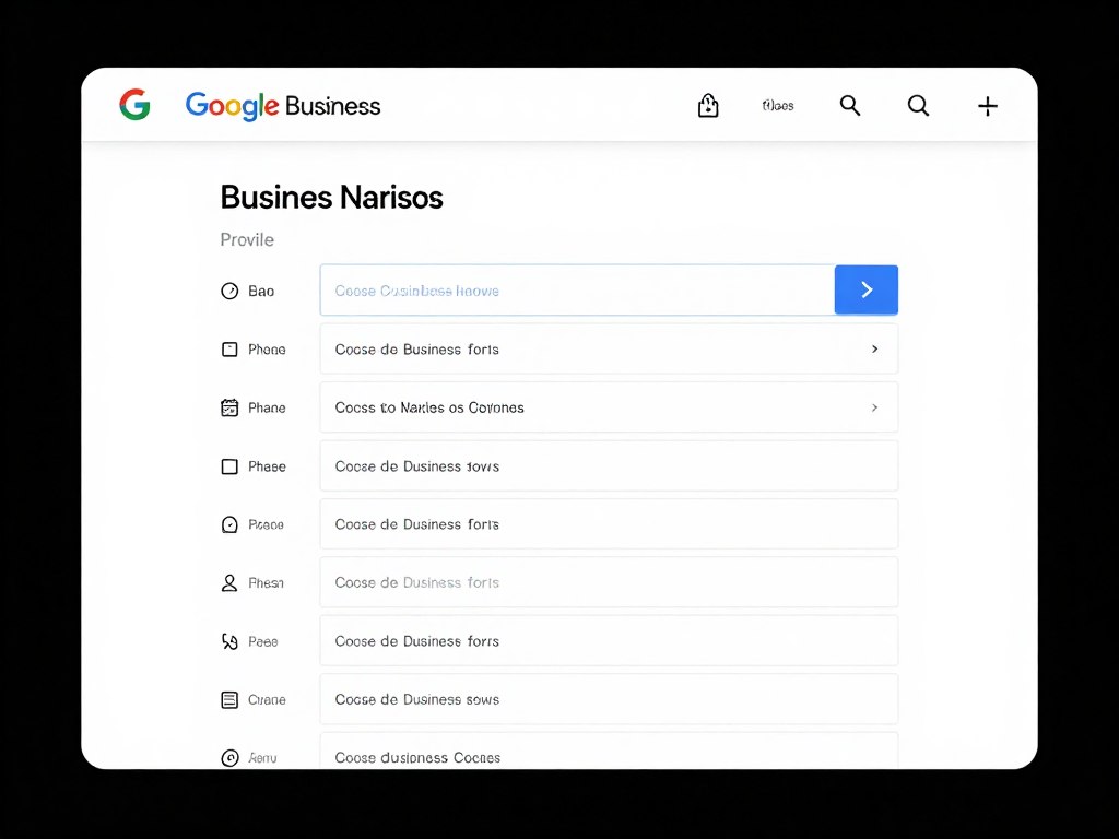 Google Business Profile Bearbeitungsansicht mit ausgefüllten Unternehmensdaten