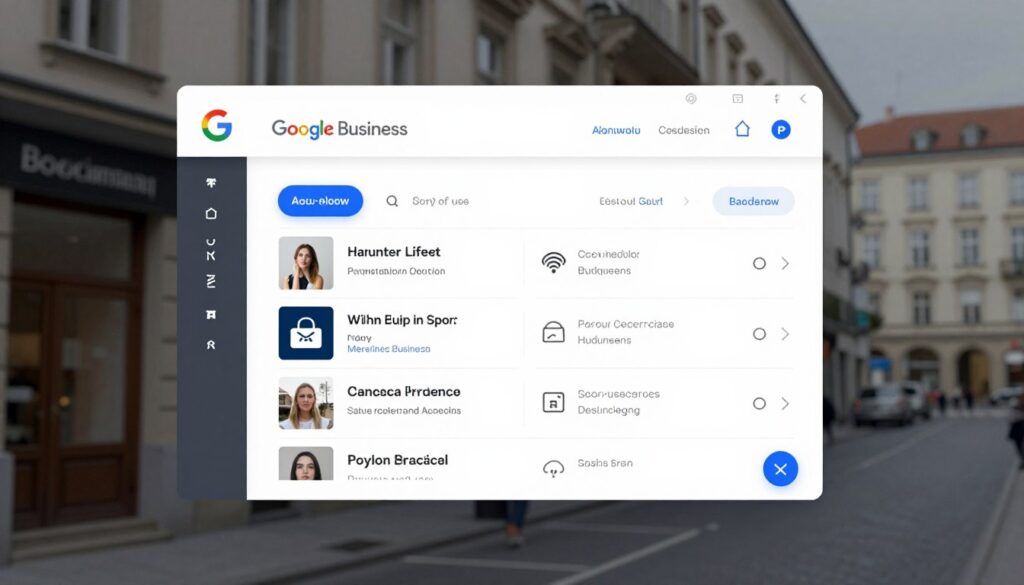Google Business Profile mit Attributen wie barrierefrei und WLAN verfügbar