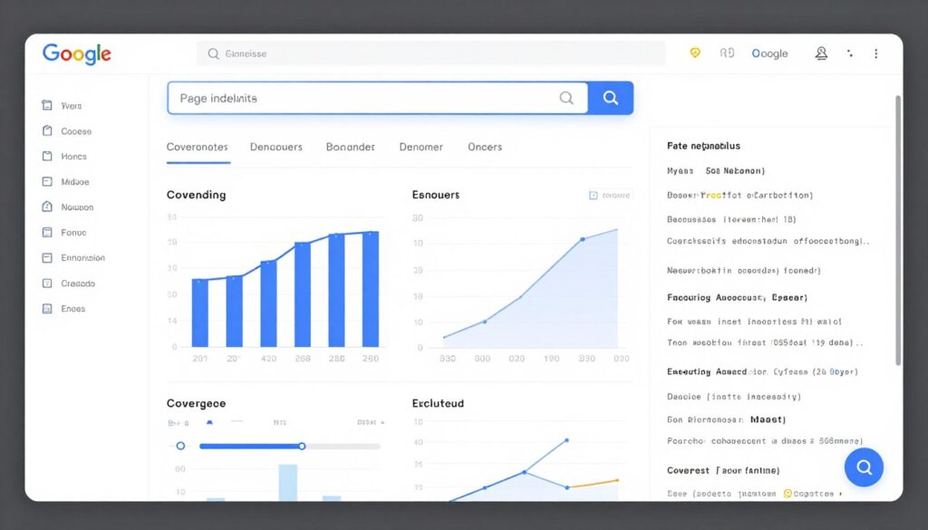 Google Search Console Indexierungsbericht mit Seitenstatus und Fehlermeldungen