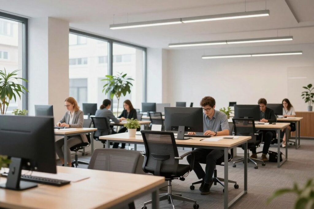 Hochwertige Geschäftsfotos zeigen Innenraum eines Wiener Unternehmens