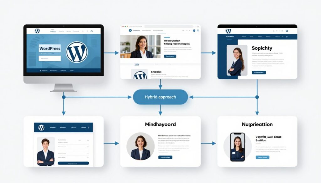 Hybride Website-Strategie mit WordPress und Shopify kombiniert
