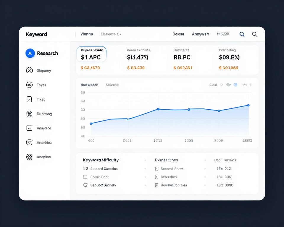 Keyword-Recherche Tool mit Suchvolumen und Wettbewerb