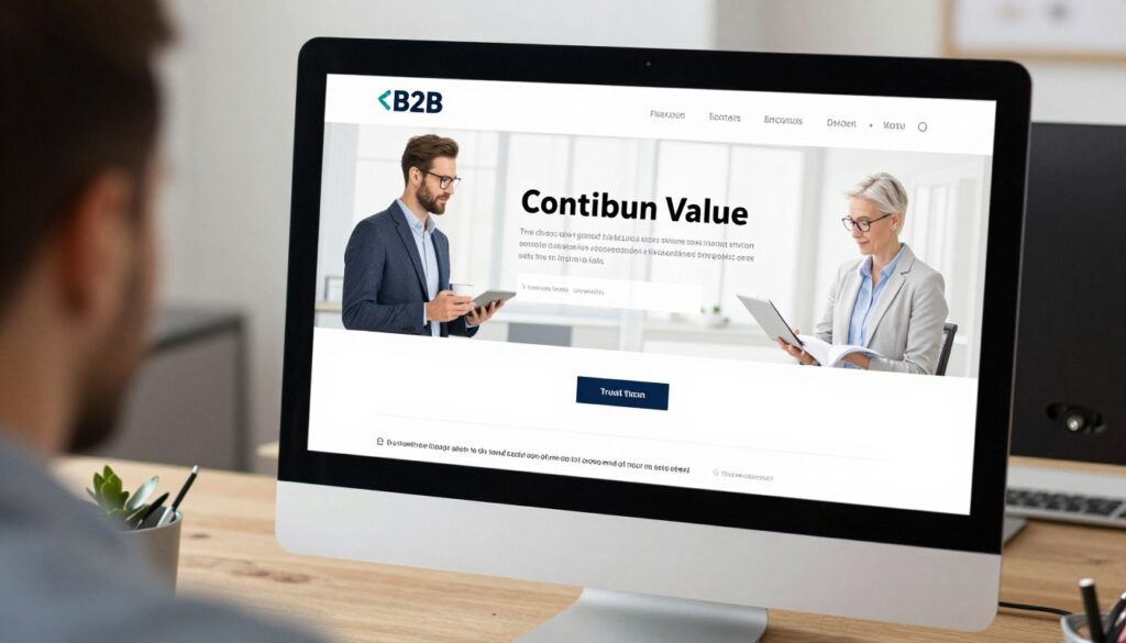 Optimierte B2B Landing Page Design