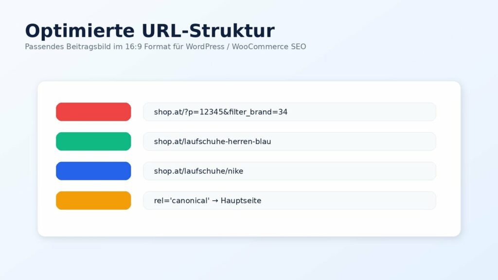 Optimierte WooCommerce URL-Struktur mit sprechenden URLs und Kategorien-Hierarchie