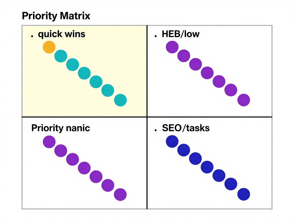 Prioritätsmatrix für SEO-Maßnahmen