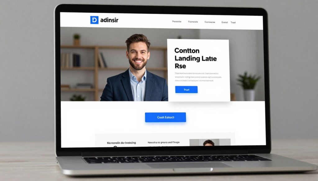 Professionelle Landingpage für Conversions