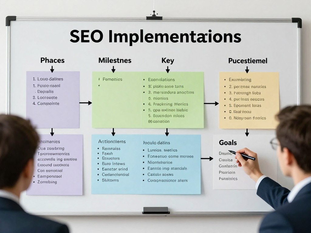 SEO Aktionsplan Roadmap Visualisierung