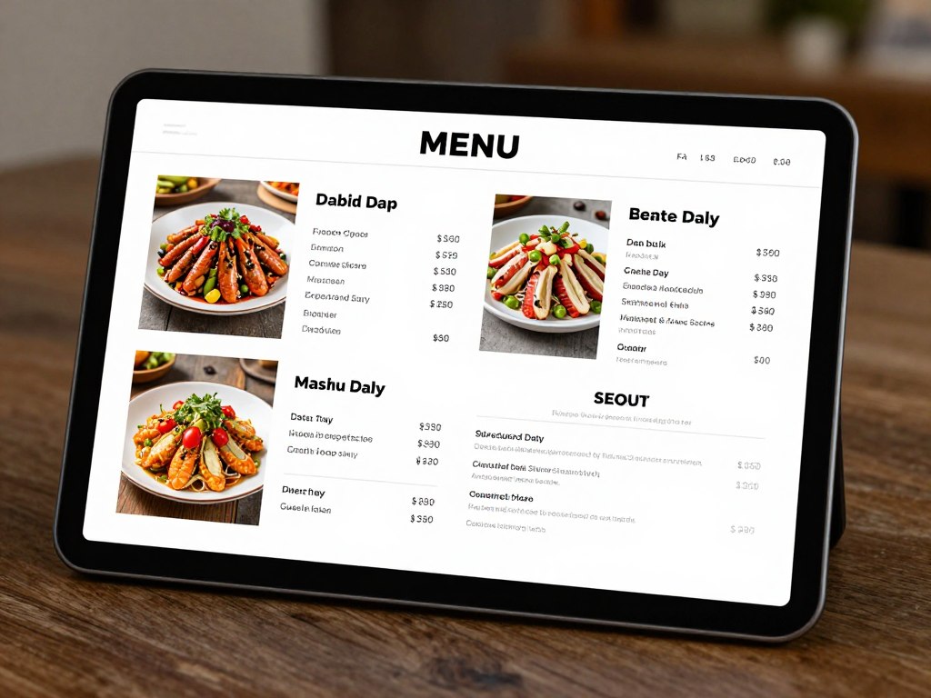 SEO optimierte digitale Speisekarte Restaurant Wien