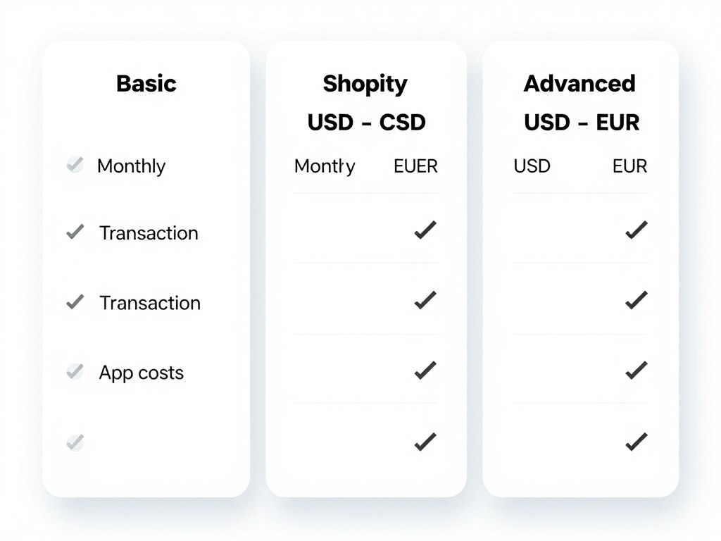 Shopify Preispläne und monatliche Kosten für österreichische Onlineshops
