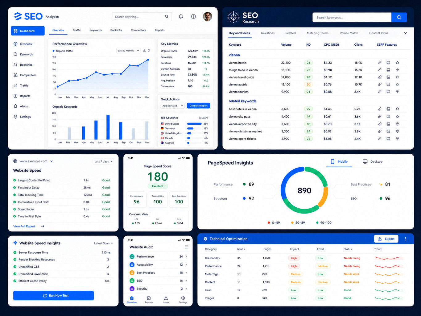 Technische SEO Optimierung für Arzt-Website mit Geschwindigkeitsanalyse und Mobile-Test