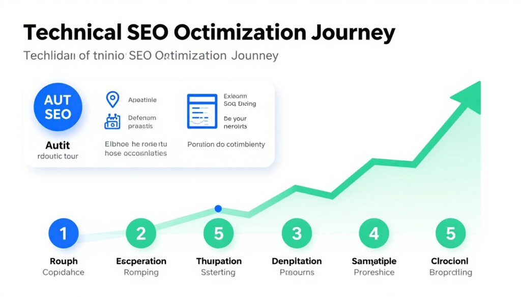 Technische SEO Roadmap mit Schritten zur Website-Optimierung