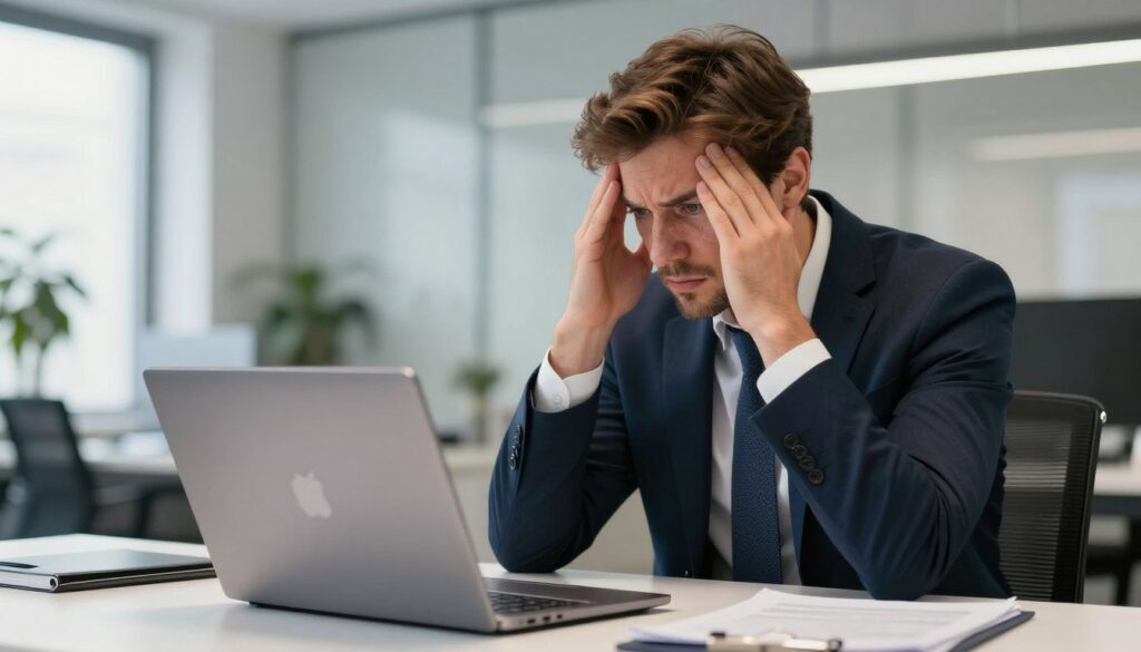 Unternehmer analysiert WordPress SEO Probleme