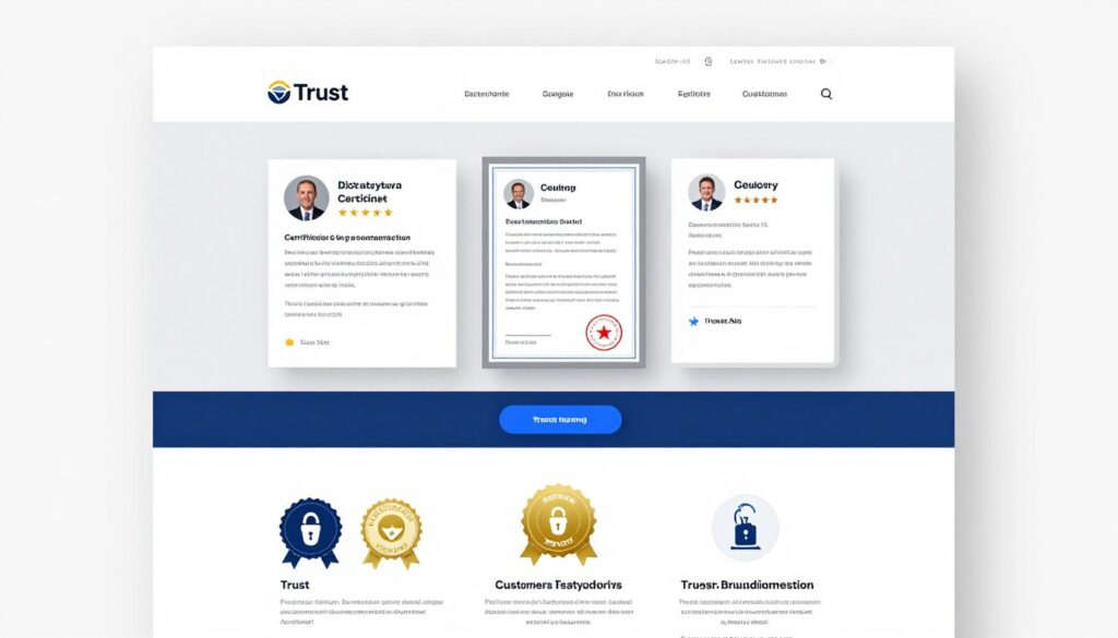 Vertrauensaufbau und Credibility auf Landingpage erstellen lassen Wien