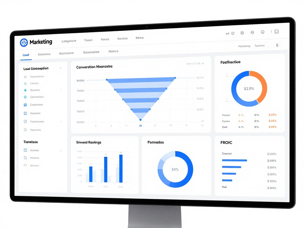 Web Analytics Dashboard B2B Lead Tracking