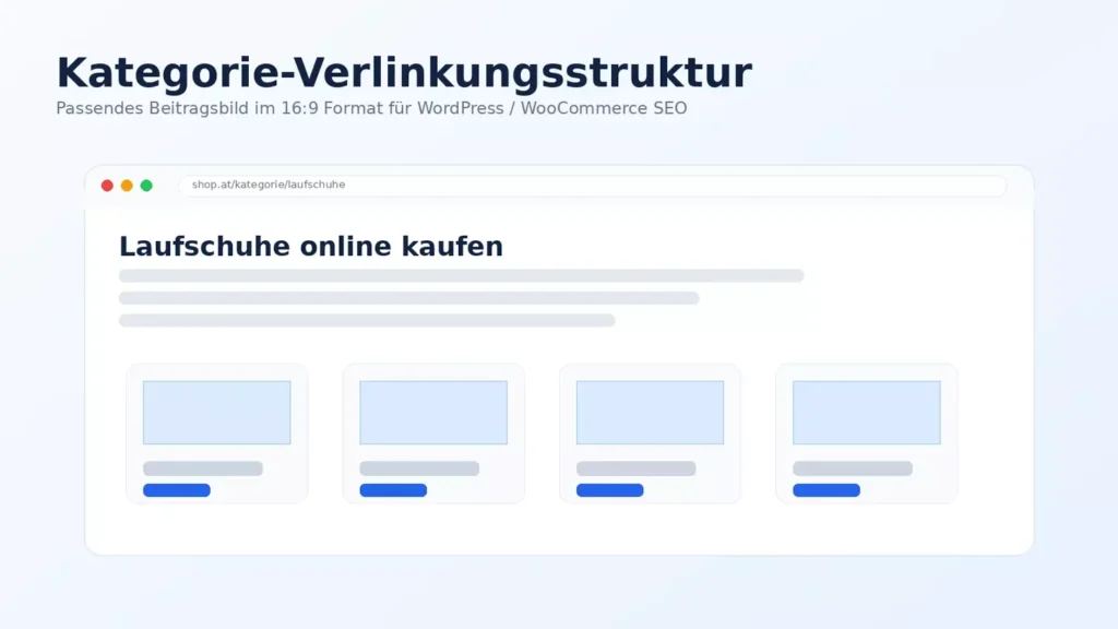 WooCommerce Kategorie-Verlinkungsstruktur mit internen Links und Breadcrumbs
