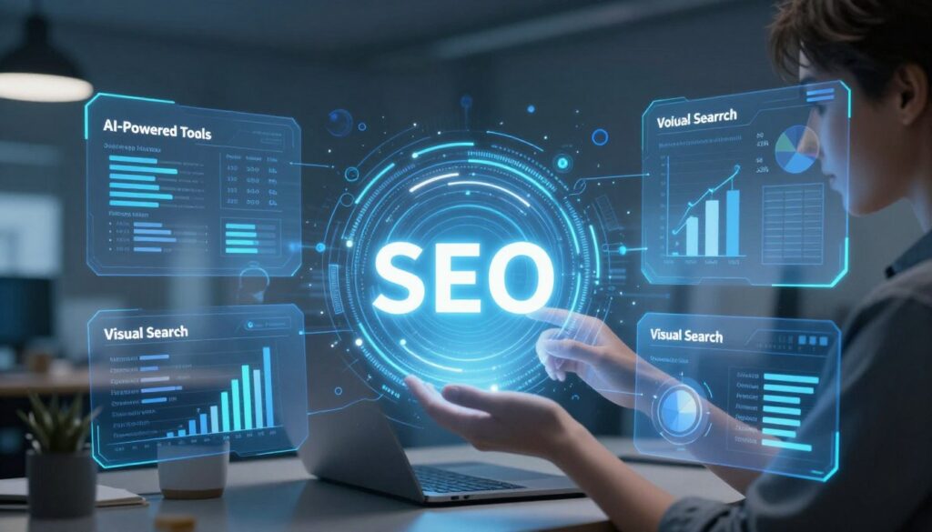 Zukunft der B2B SEO Trends Visualisierung