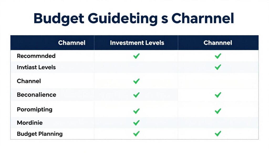 Budget Richtwerte nach Kanal
