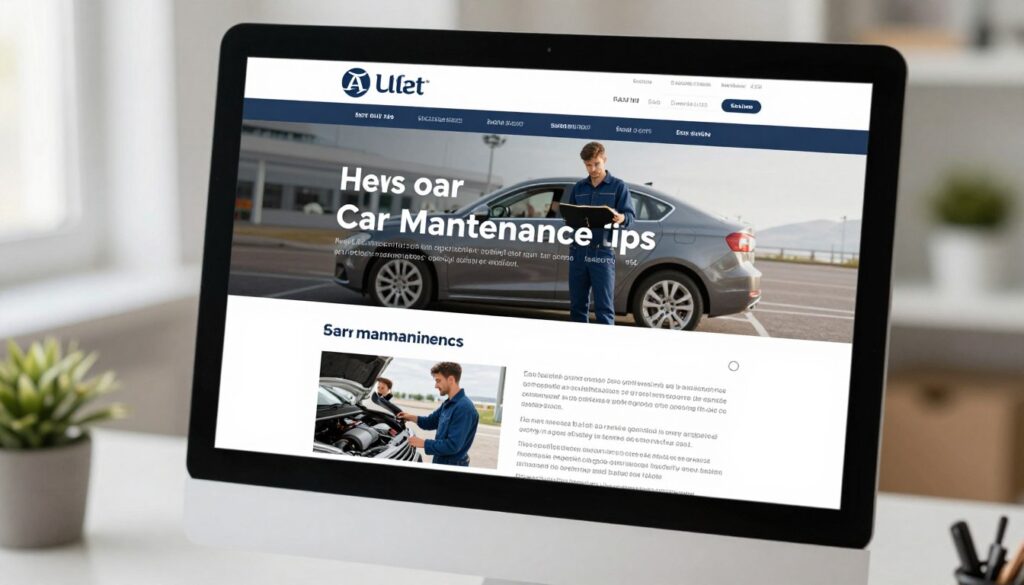 Content Marketing Strategie Blog Artikel Autowerkstatt Expertise