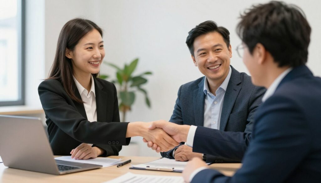 Erfolgreiche Agentur-Kunden Partnerschaft