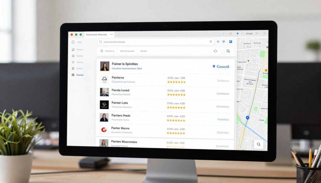 Google Maps Suchergebnisse für Malerbetriebe in Wien