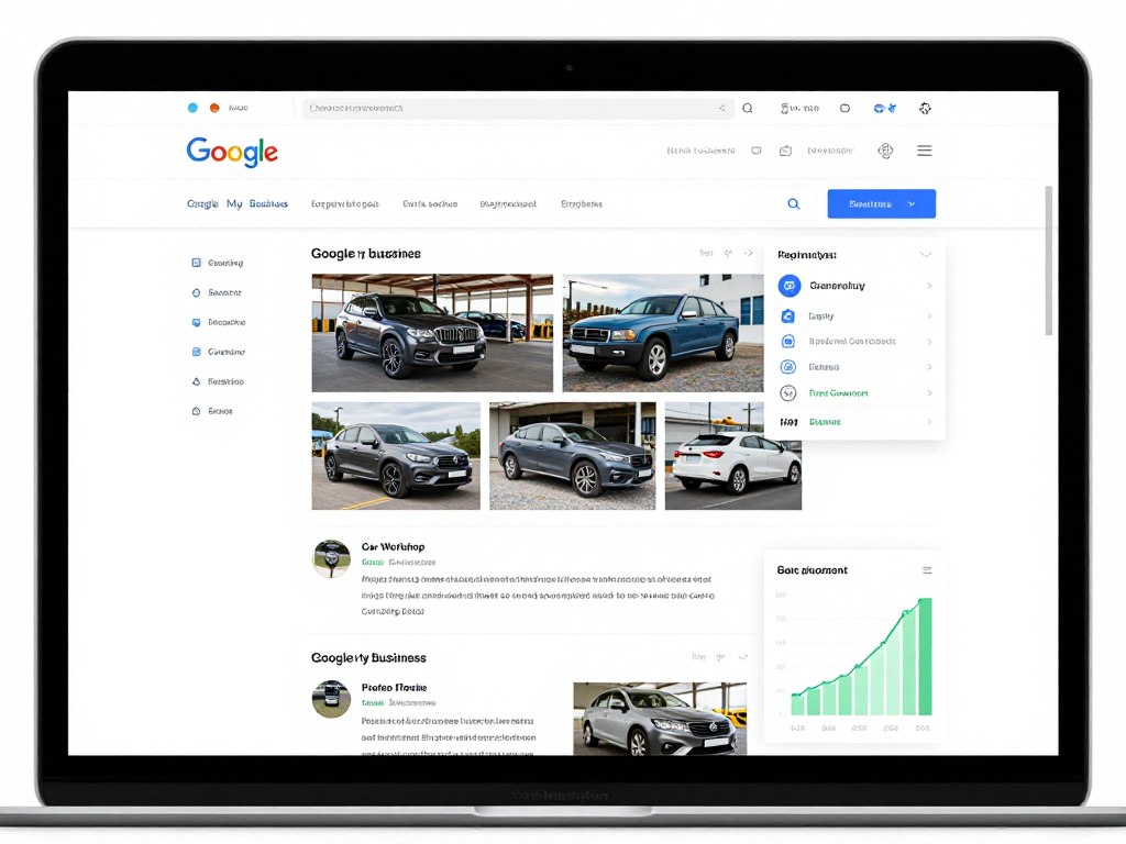 Google My Business Dashboard Autowerkstatt vollständiges Profil optimiert