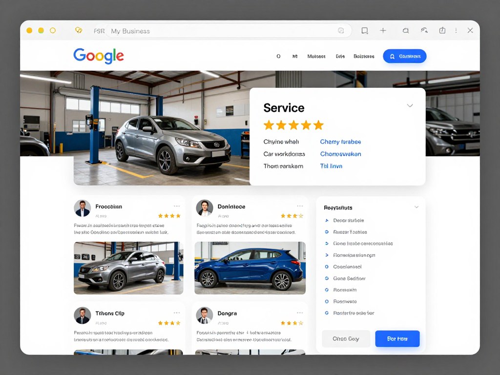 Google My Business Profil Optimierung Autowerkstatt mit Bewertungen