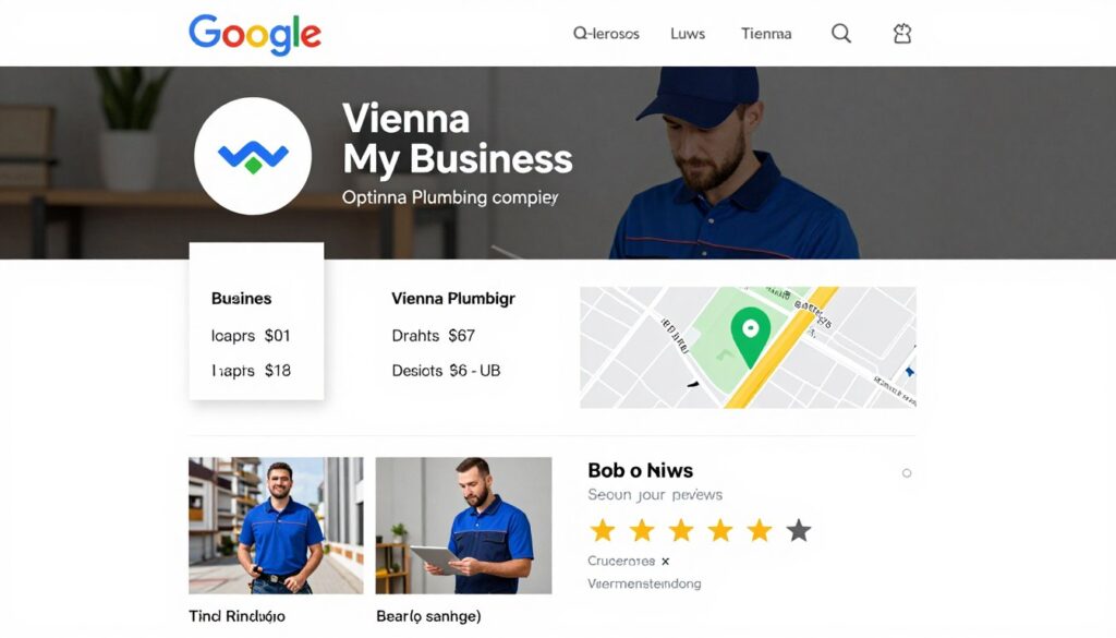Google My Business Profil eines Installateurs in Wien