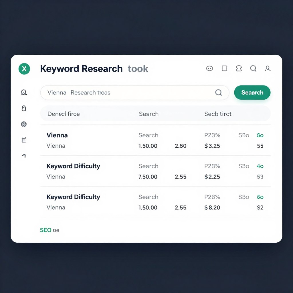 Keyword Recherche Webdesign Wien