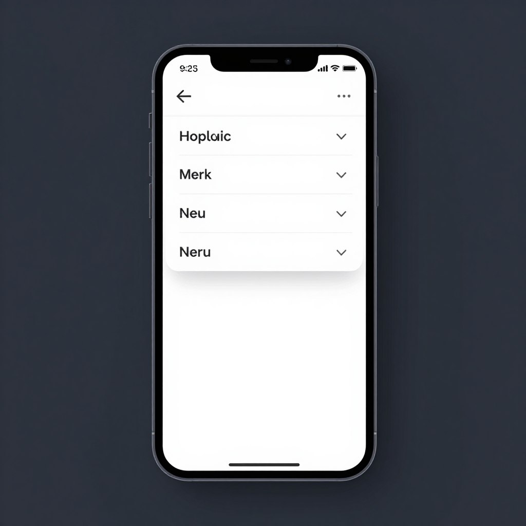 Mobile Navigation Webdesign Wien