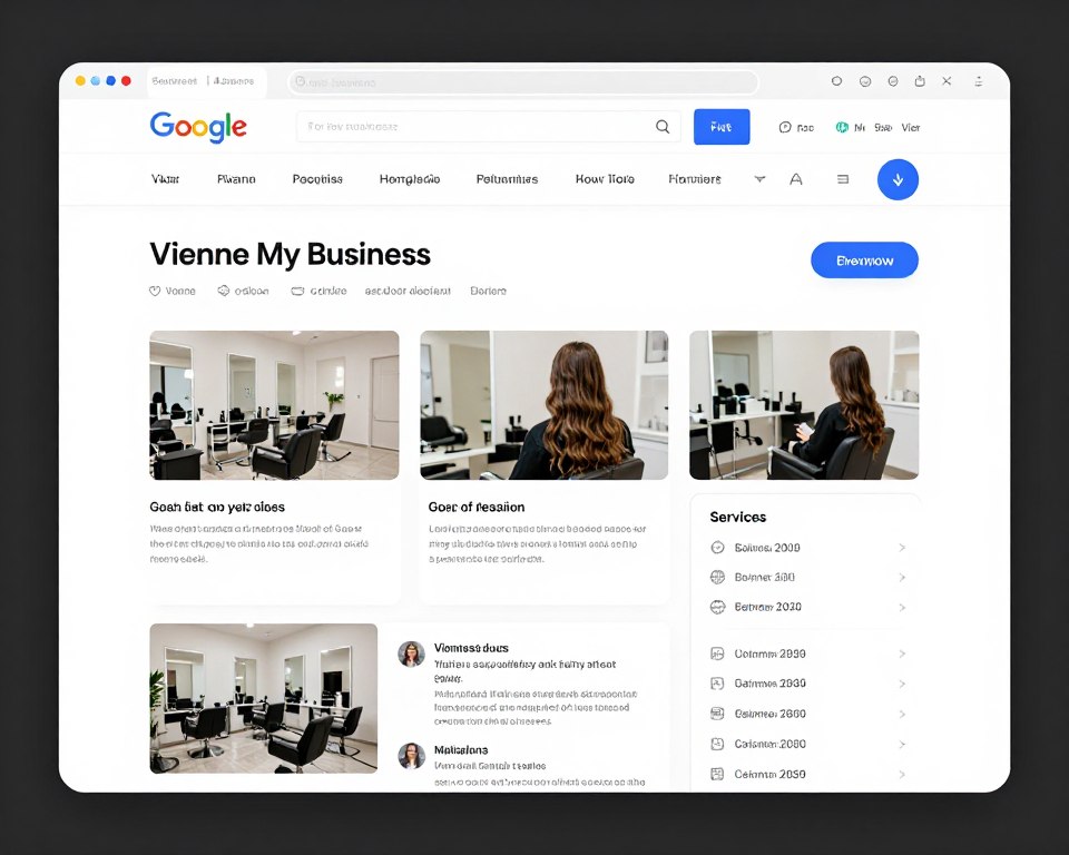Optimiertes Google My Business Profil für Wiener Friseursalon