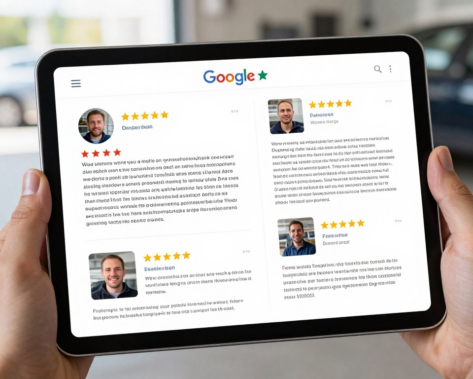 Positive Kundenbewertungen Autowerkstatt Google Sterne Rating Management