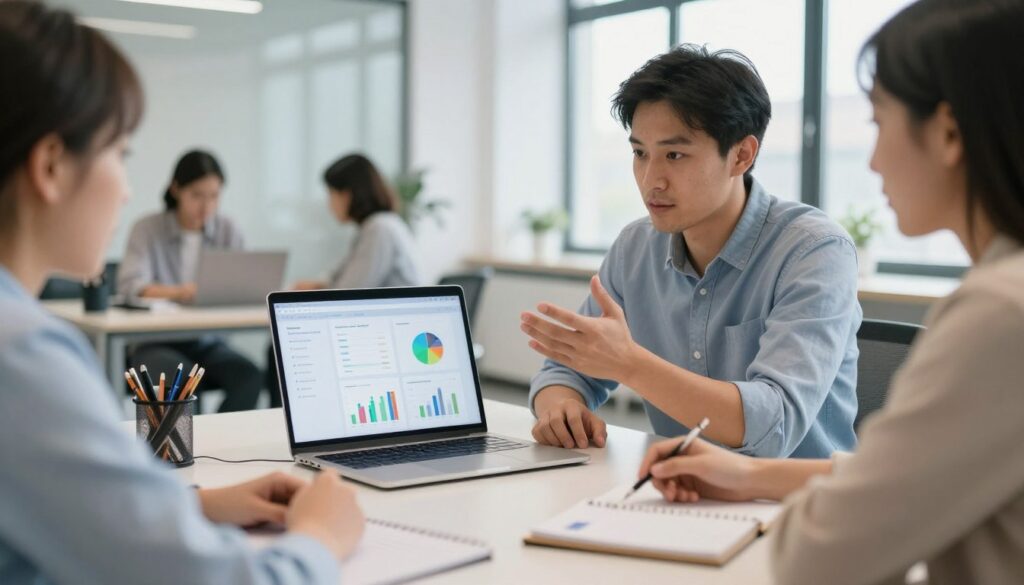SEO-Strategie-Meeting für Fahrschule