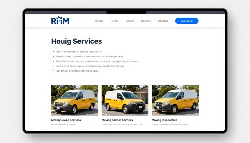 Strukturierter Website-Content für Umzugsunternehmen
