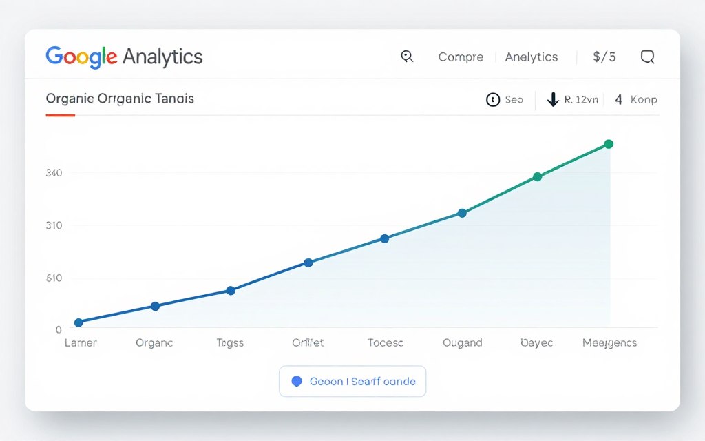 Wachsende Google Analytics Kurven für Nachhilfe-Website