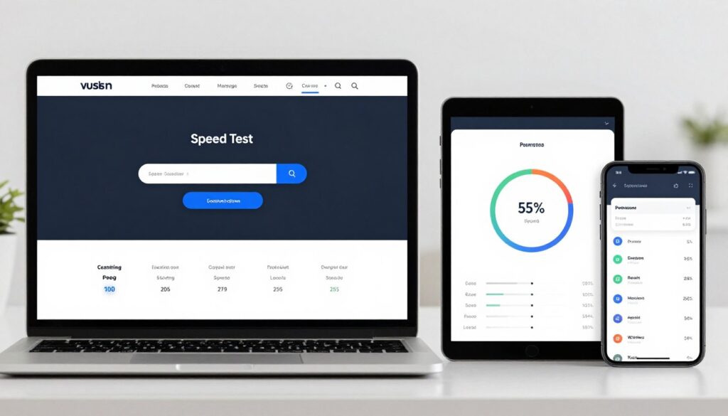 Website Performance Test auf verschiedenen Geräten